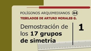 Demostración de los 17 grupos de simetría 1  Amg [upl. by Ylrevaw]