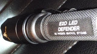 Flashlight  Surefire E2D LED Defender Battery Test and Review [upl. by Andrew]