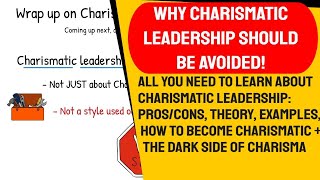 Charismatic leadership style All you need to know and why you should AVOID it [upl. by Bachman]