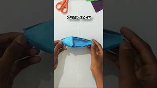 How to Make a Paper Speed Boat 🚤  Easy DIY Craft  Build Your Own Speed Boat [upl. by Lacram]