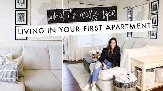 FIRST APARTMENT SERIES What Its Really Like Living in Your First Apartment [upl. by Aehsal]