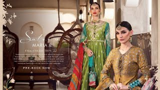 MariaB Unstitched Sateen Collection 2022  MariaB New luxury collection 2022 [upl. by Tessil]