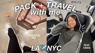 PACK  TRAVEL WITH ME TO NEW YORK [upl. by Lamek546]