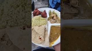 Super Combo Thali 2 Chicken Garlic Kabab Pieces 2Pieaces With Gravy Biriyani Rice Chapati ₹100 [upl. by Rand]