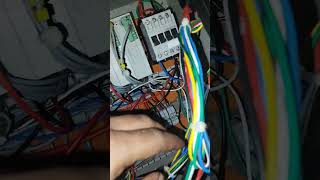 HFS MACHINE WIRING PLC HMI MOTOR AND CONTROLLER SWITCHING RELAY shorts [upl. by Adnyleb]