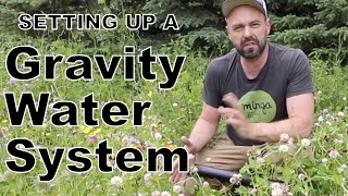 Setting up gravity fed water system for regenerative agriculture [upl. by Lukey]