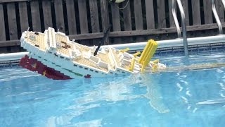 LEGO Britannic Sinking Video 3  UnusedExtra Shots [upl. by Harbard]