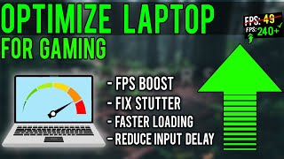 How to Optimize ANY Laptop For Gaming amp Performance Boost FPS amp Fix Lag  2020 [upl. by Felisha99]