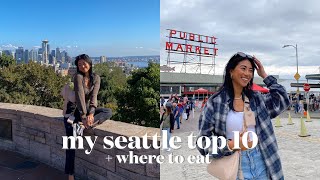 TOP 10 THINGS TO DO IN SEATTLE Where To Eat  Ultimate Travel Guide From A Local [upl. by Ailel]