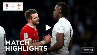 Extended Highlights England v Wales  Guinness Six Nations [upl. by Ojimmas]