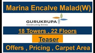 Marina Enclave Malad West  Gurukrupa Developers  Teaser Overview Plans 9623999211 [upl. by Akerley]