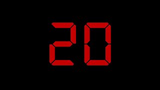 20 Second Ticking Countdown Timer With Alarm [upl. by Ttevy]