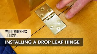 How to Install Drop Leaf Table Hinges  Woodworking [upl. by Ajat319]