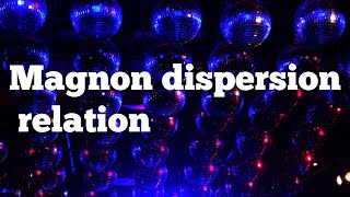 Magnon dispersion relation [upl. by Barram]