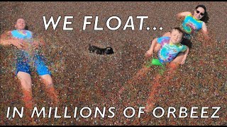 Millions of ORBEEZ in our SWIMMING POOL 2020 Orbeez Challenge [upl. by Kcirreg]