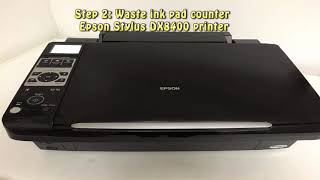 Reset Epson Stylus DX8400 Waste Ink Pad Counter [upl. by Timrek910]