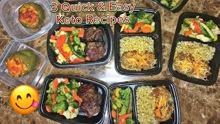 3 Easy Keto Meals Beginner Friendly Meal Prep [upl. by Michaelina]