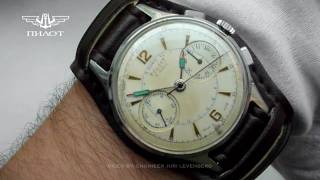 POLJOT · STRELA  Cal 3017  Vintage Chronograph  Wrong hands [upl. by Enyalaj]