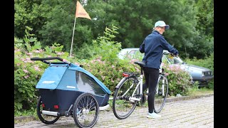 EinsitzerKinderFahrradanhänger im Test Thule Croozer oder Qeridoo Wer schneidet am besten ab [upl. by Nelag419]