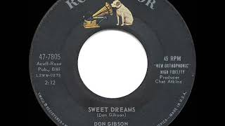 1960 version Don Gibson  Sweet Dreams [upl. by Gwenny]