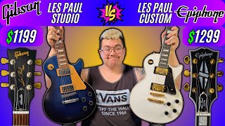 2024 Epiphone Les Paul Custom VS 2014 Gibson Les Paul Studio [upl. by Pearlman789]