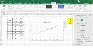 10 COEFICIENTE DE DETERMINACIÓN CON EXCEL [upl. by Irrehc]