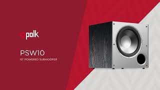 Polk Audio PSW10 10quot 100Watt Powered Subwoofer Overview [upl. by Pisarik793]