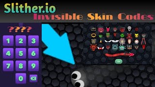 slither io invisible code  Invisible skin code November 2024 slither io invisible snake code [upl. by Atsahs]