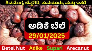 Arecanut Price Today  ರಾಜ್ಯದಲ್ಲಿ ಅಡಿಕೆ ಬೆಲೆ ಏರಿಕೆ  29 ಜನವರಿ 2025  Adike Market Latest Update [upl. by Hrutkay]