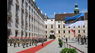 Garde Wien Hofburg Staatsbesuch Estland [upl. by Nola]