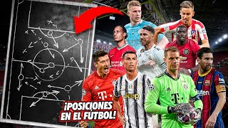 ¡Estas son todas LAS POSICIONES QUE EXISTEN en un campo de fútbol ¿CUÁNTAS CONOCES [upl. by Nyleuqcaj492]