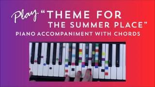 Theme from a Summer Place  Easy Piano Tutorial  IVOREEZ [upl. by Atikin]