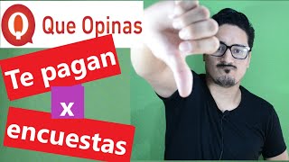 Gana Dinero Respondiendo Encuestas  Que Opinascom [upl. by Adiell]