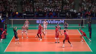 Poland Defense to Transition  Eurovolley 2021 [upl. by Batty]