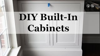 DIY BuiltIn Cabinets with Beaded Face Frames [upl. by Hagile]