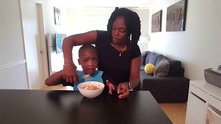 Autism and Food Teaching Autistic Toddler To Self Feed [upl. by Anayet541]