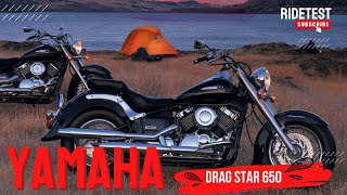 YAMAHA Dragstar 650 Classic  Prueba y Opiniones  RideTest [upl. by Llahsram]