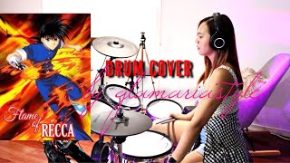 FLAME OF RECCA THEME SONG  DRUM COVER [upl. by Irrok561]