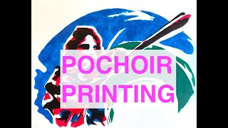 Pochoir Paper Stencil Printmaking  Sting [upl. by Leis]