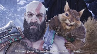 Kratos Meets A Talking Squirrel  God of War Ragnarok [upl. by Fariss]