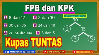 Cara Mencari FPB dan KPK dengan Pohon Faktor KUPAS TUNTAS [upl. by Wolfgang]