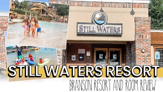 Still Waters Resort Branson  Double Room Tour  Lakefront Waterslide and Swimming Pool Review [upl. by Artemed]