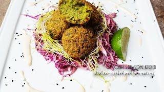 VEGAN FALAFEL  GREEN PANTHER COPYCAT  Connies RAWsome kitchen [upl. by Tapes]