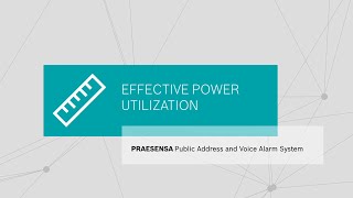 The PRAESENSA PAVA System Intelligent Power Utilization [upl. by Adelaida314]