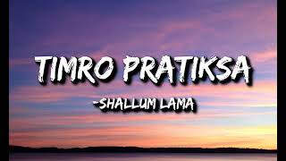 Shallum Lama  Timro pratiksha Lyrics  Kasari byekta garu [upl. by Ahseinaj]