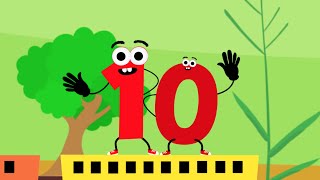 The Number Train  Count One to Ten in English  Learn to Count [upl. by Ellennaj]