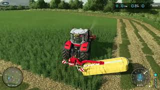 FS22  AGHALEE FARM REVISITED 35  MOWING PART 3 IN THE MF8S [upl. by Ahsonek]