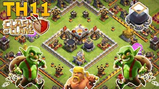 Th11 farming basecoc th11 all storage protection farming base 2018trophy baseclash of clan [upl. by Yemane]