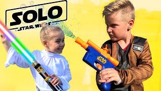 Solo A Star Wars Story Gear Test amp Toys Review for Kids [upl. by Annaerdna]