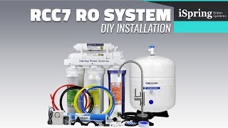 Installation  iSpring RCC7 Reverse Osmosis Water Filter System [upl. by Adnamas]